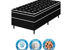 Cama Box Casal Umaflex de Mola Ensacada 88x52x188cm Carol Plus Euro