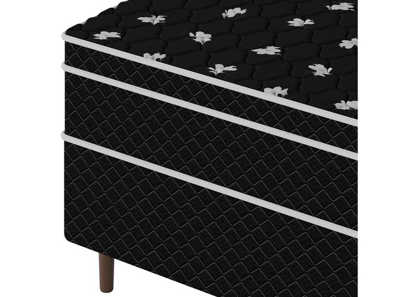 Cama Box Casal Umaflex de Mola Ensacada 88x52x188cm Carol Plus Euro