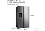 Geladeira/Refrigerador Midea Smart Sensor Frost Free Prata 570L MDRS761MYD462