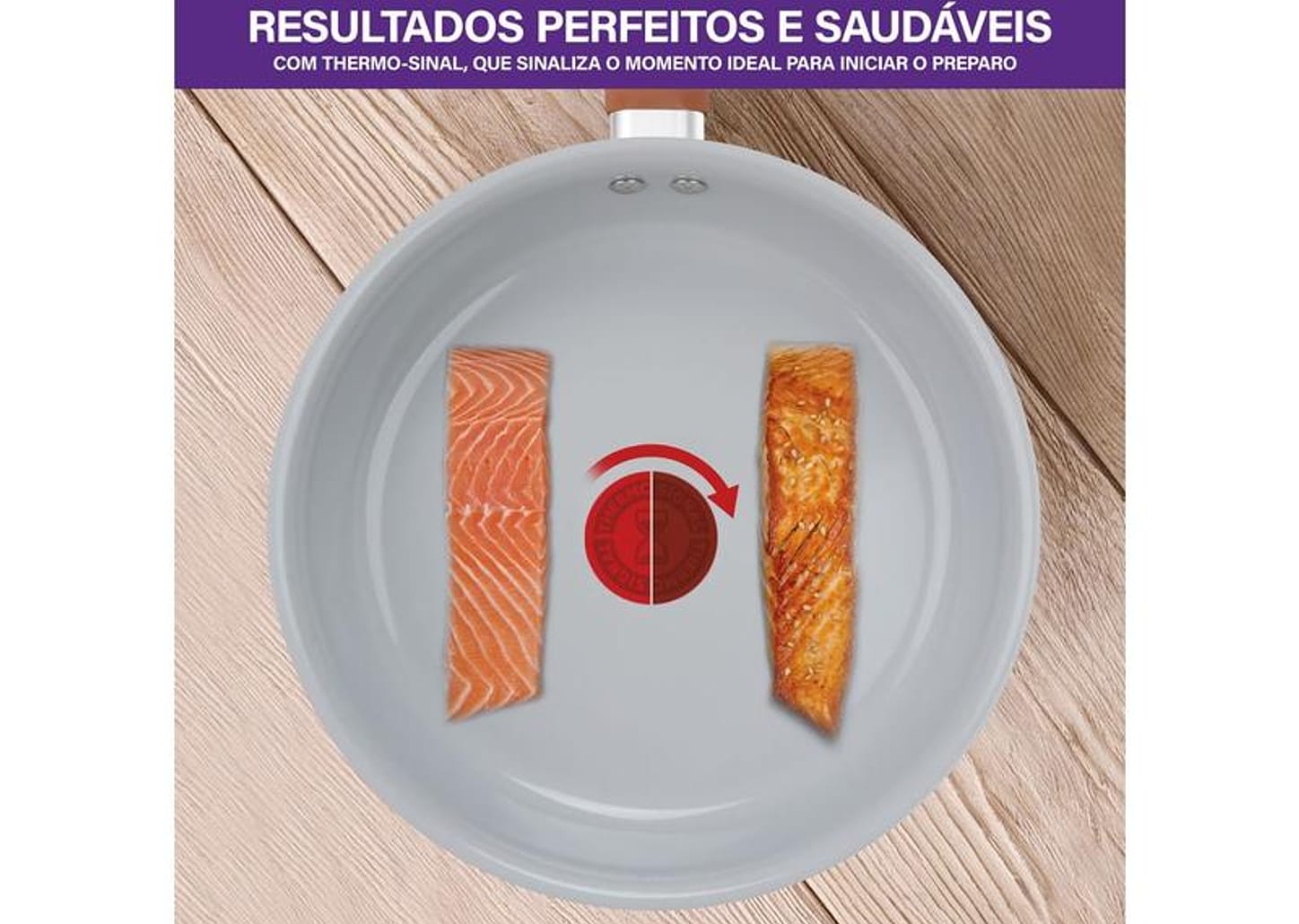 Jogo de Panelas Rochedo Cerâmico de Alumínio Rose Gold Fundo Triplo 5 Peças Ceramic