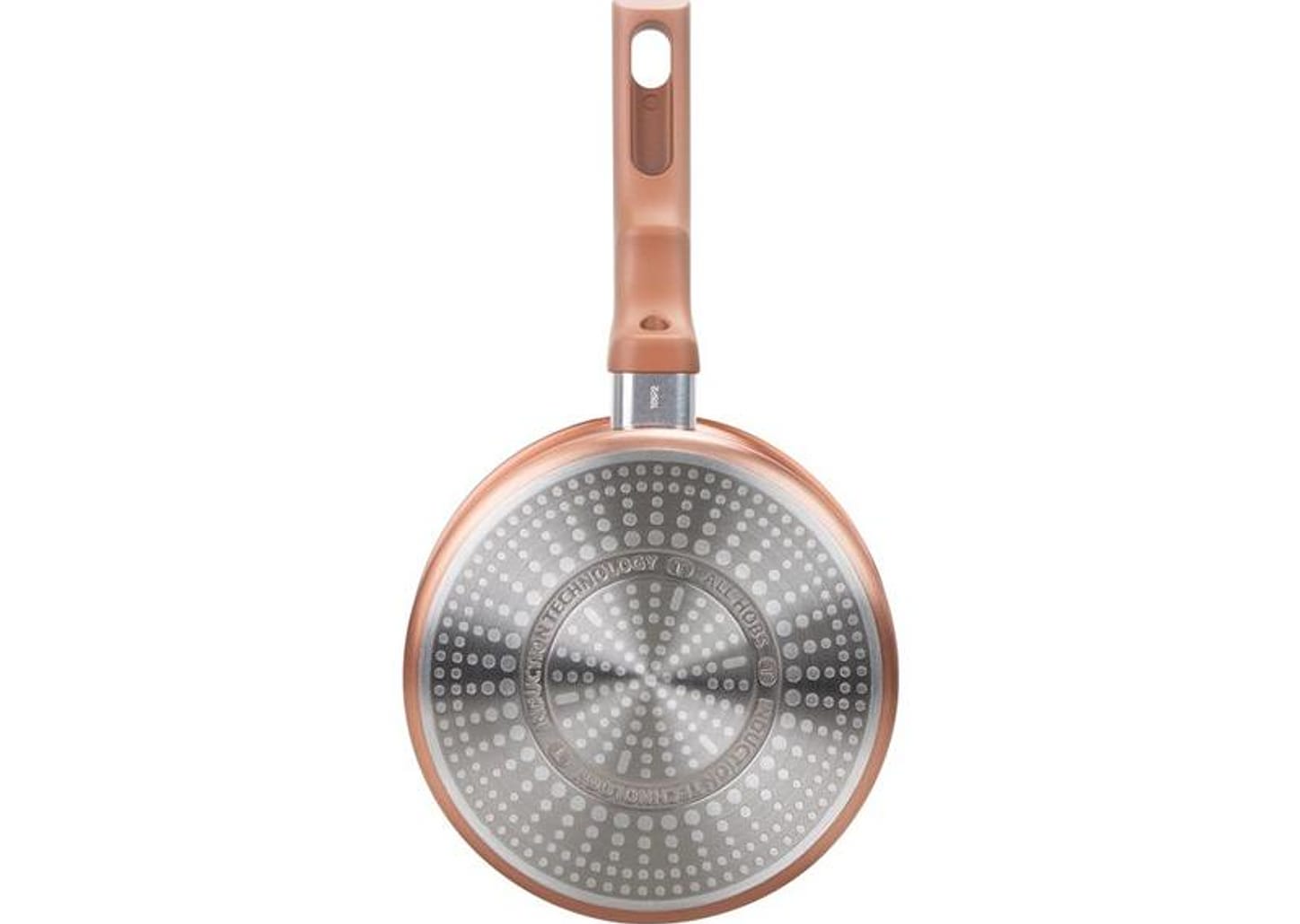 Jogo de Panelas Rochedo Cerâmico de Alumínio Rose Gold Fundo Triplo 5 Peças Ceramic