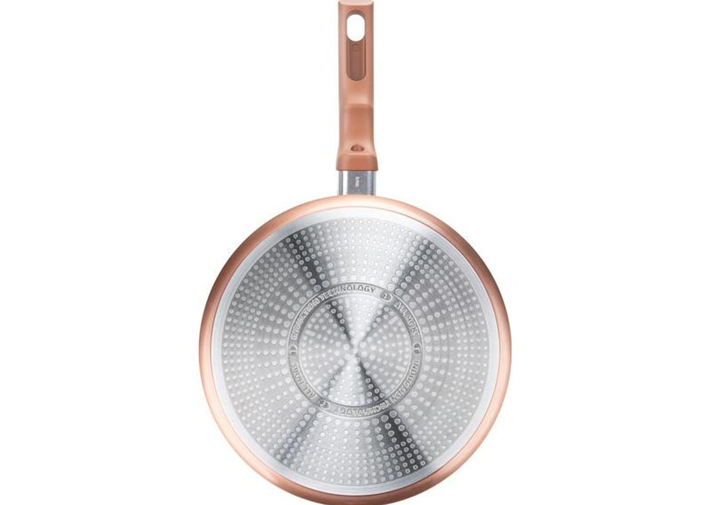 Jogo de Panelas Rochedo Cerâmico de Alumínio Rose Gold Fundo Triplo 5 Peças Ceramic