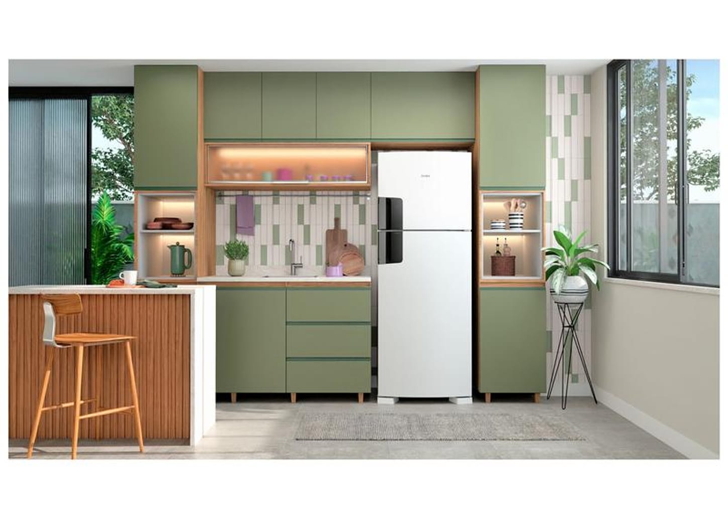 Geladeira/Refrigerador Consul Frost Free Duplex Branco 455L CRM53MB