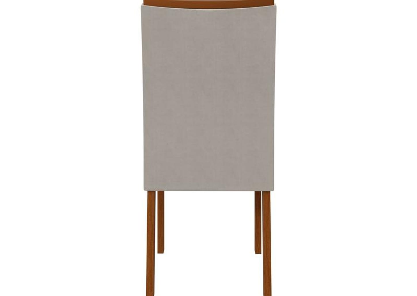 Mesa de Jantar 6 Cadeiras Retangular Frassino e Off White Móveis Lopas Apogeu