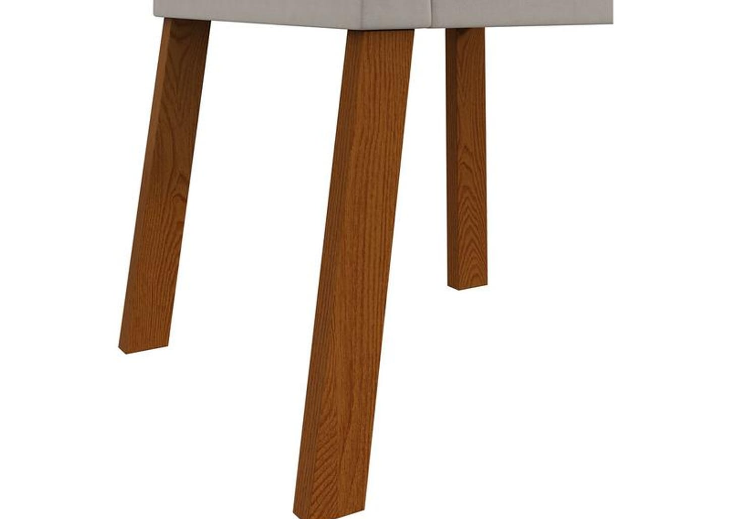 Mesa de Jantar 6 Cadeiras Retangular Frassino e Off White Móveis Lopas Apogeu