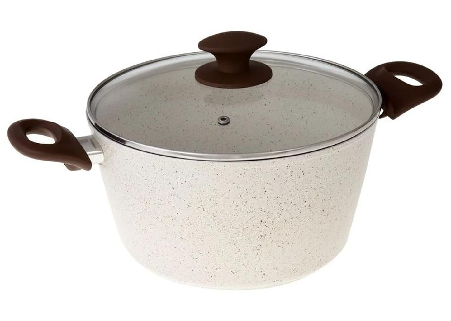 Jogo de Panelas Brinox Cerâmico de Alumínio Vanilla 5 Peças Optima Essentials Ceramic Life