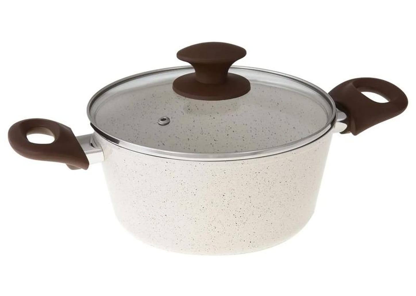 Jogo de Panelas Brinox Cerâmico de Alumínio Vanilla 5 Peças Optima Essentials Ceramic Life