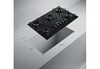 Cooktop 5 Bocas a Gás Consul GLP Preto Superautomático CD060BE