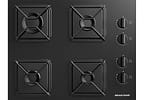 Cooktop 4 Bocas a Gás Brastemp GLP Preto Superautomático BDD61BE