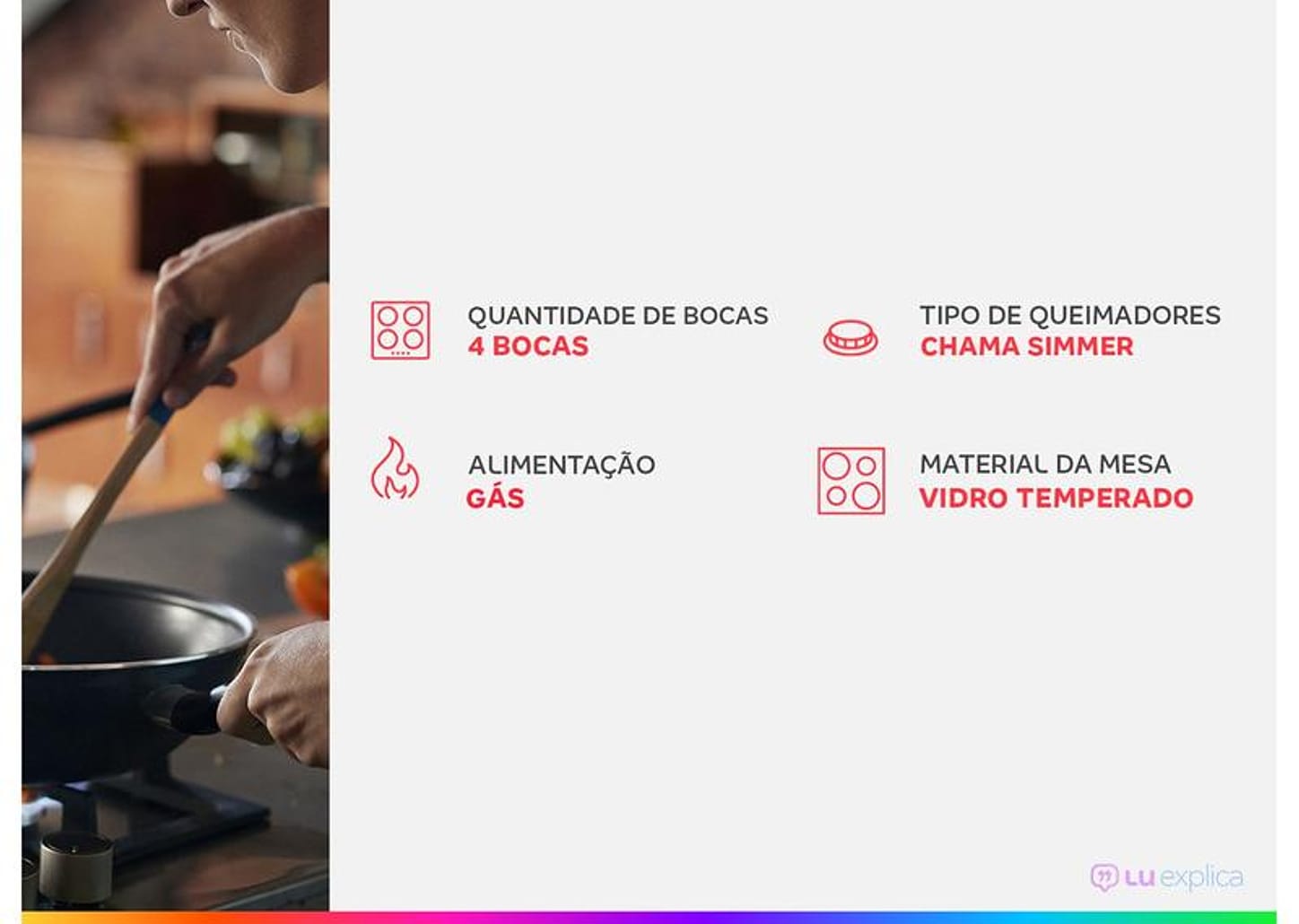 Cooktop 4 Bocas a Gás Brastemp GLP Preto Superautomático BDD61BE