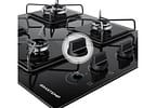 Cooktop 4 Bocas a Gás Brastemp GLP Preto Superautomático BDD61BE