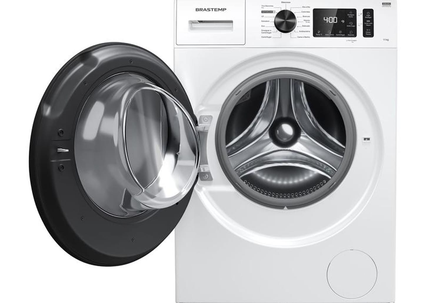 Lavadora de Roupas Brastemp 11kg Cesto Inox 15 Programas de Lavagem Branco BNF11ABANA