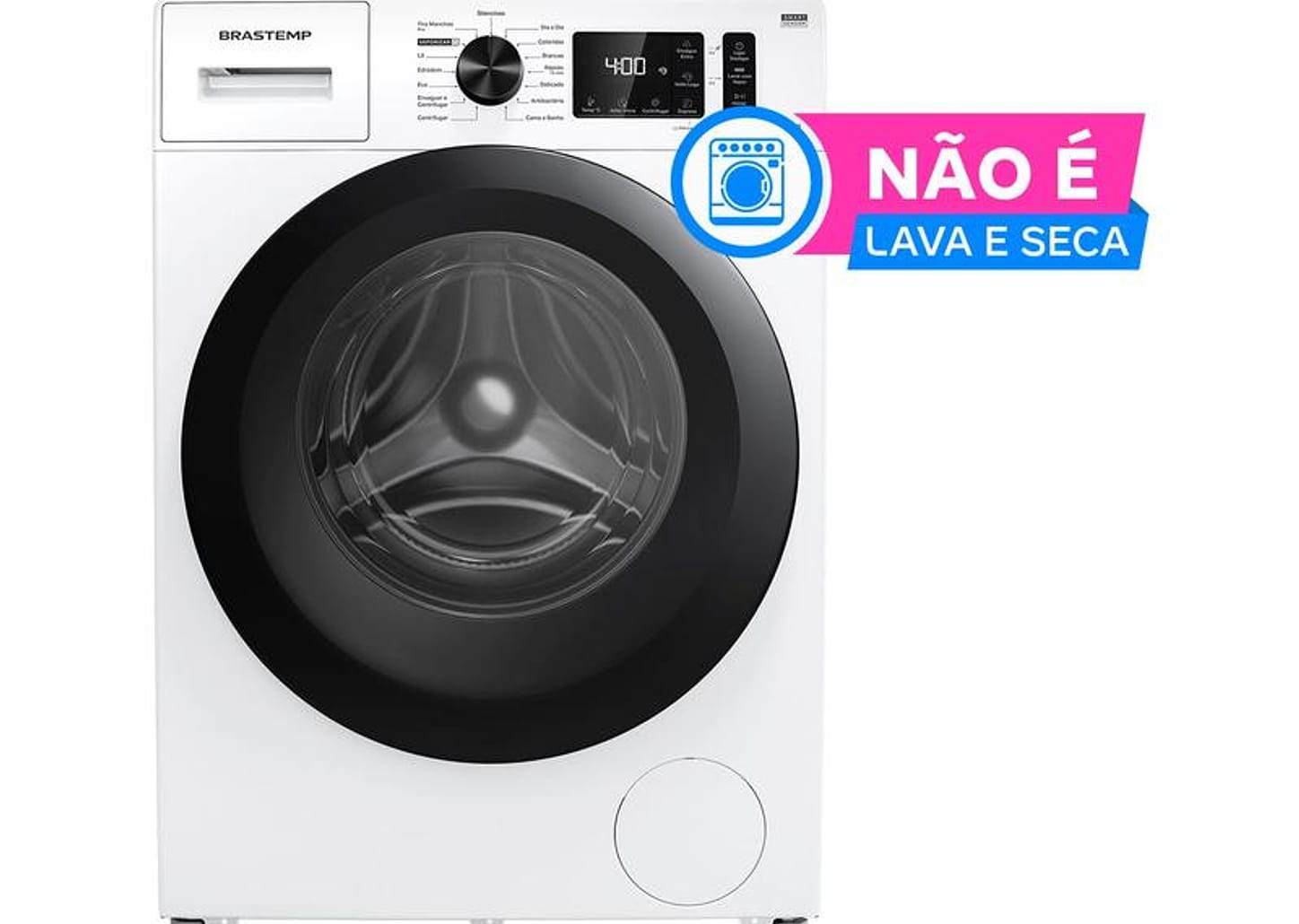 Lavadora de Roupas Brastemp 11kg Cesto Inox 15 Programas de Lavagem Branco BNF11ABANA