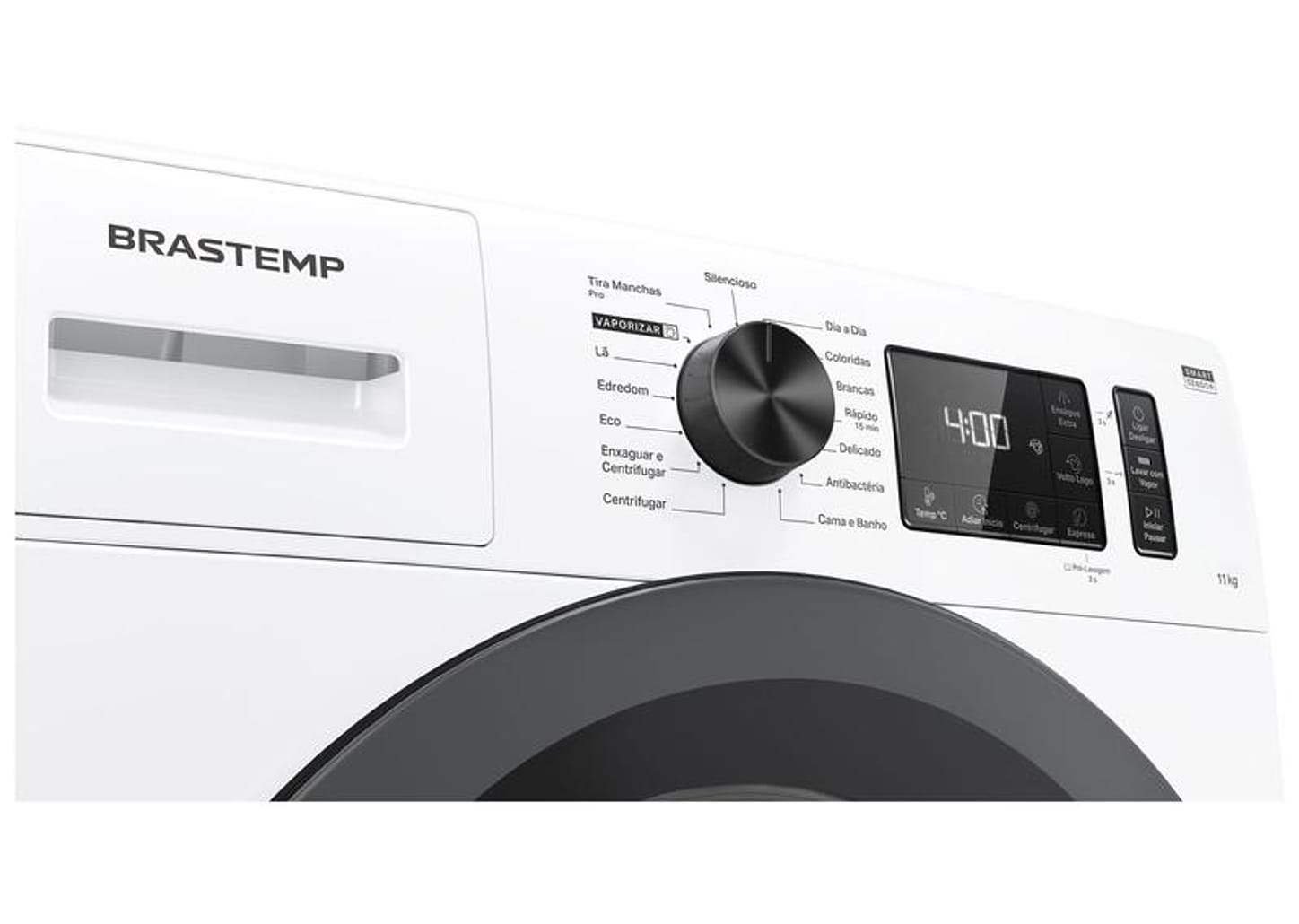 Lavadora de Roupas Brastemp 11kg Cesto Inox 15 Programas de Lavagem Branco BNF11ABANA