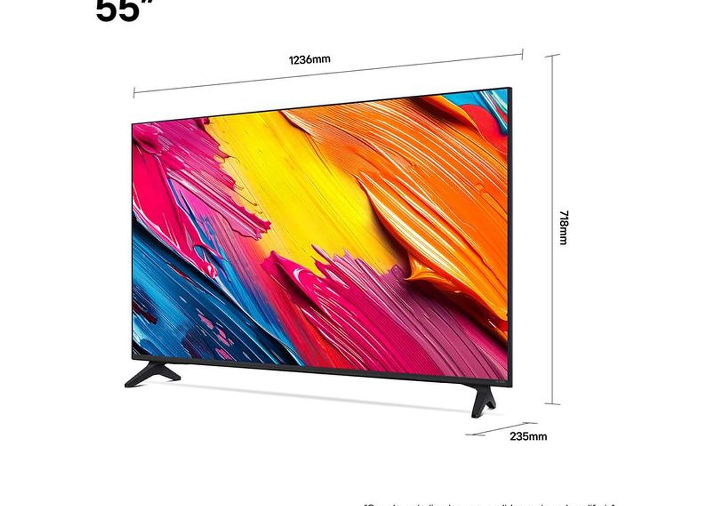 Smart TV 55" LG 4K Ultra HD QNED 55QNED70ASA WebOS 25 α7 AI Processor 4K Gen8 Alexa 3 HDMI 2 USB