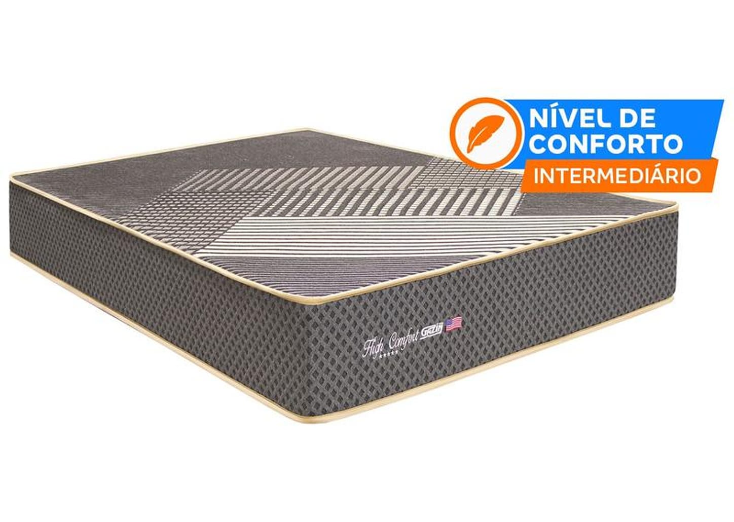 Colchão Casal Gazin de Espuma D33 28x138x188cm High Comfort