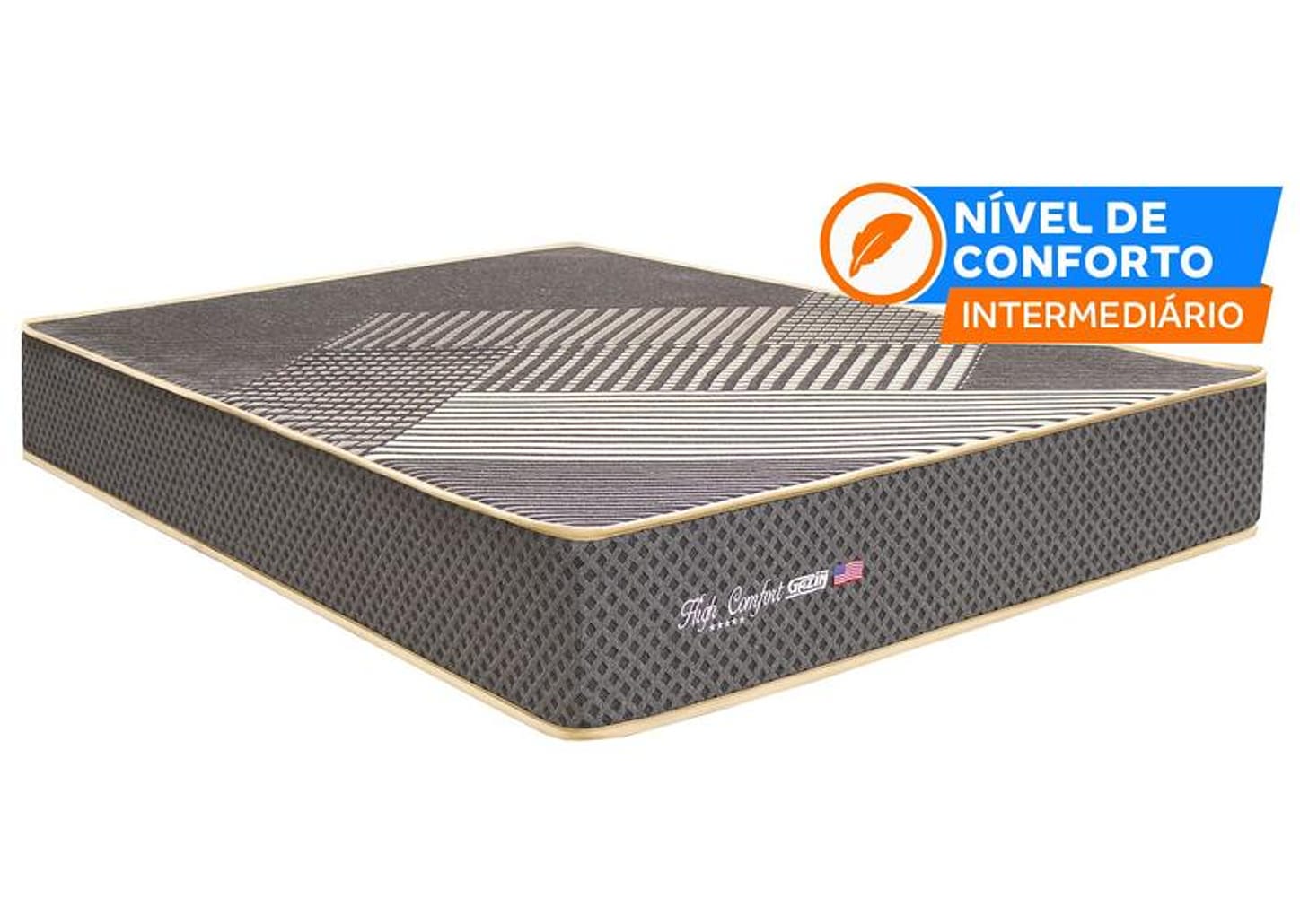 Colchão Queen Gazin de Espuma D33 28x158x198cm High Comfort