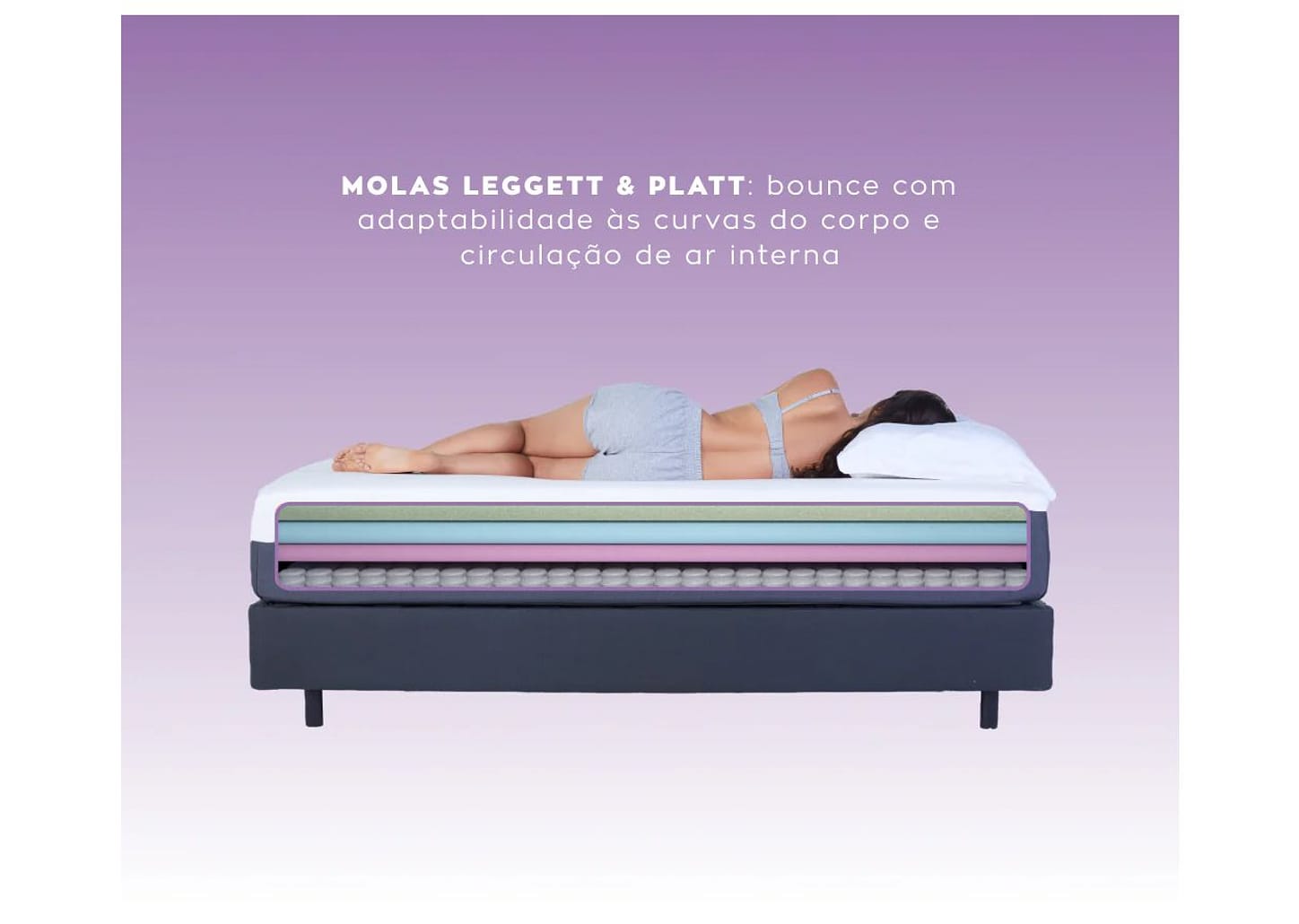 Colchão King Zissou de Mola Ensacadas 25x193x203cm Spark by Zissou Equilibrado Z161LP