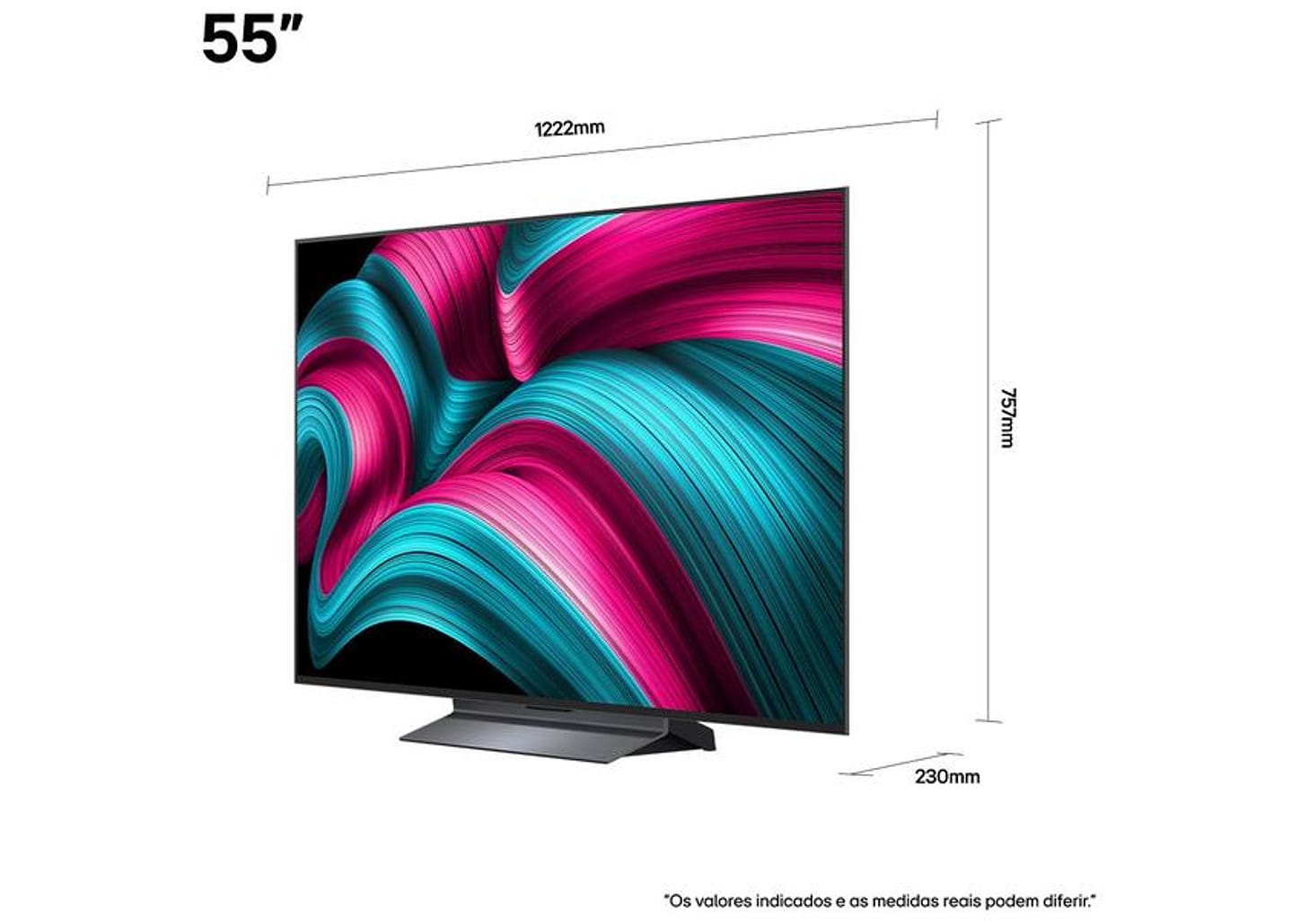 Smart TV 55" 4K Ultra HD OLED OLED55C5PSA 60Hz webOS 25 α8 AI Processor 4K Gen2 Alexa 4 HDMI 2 USB
