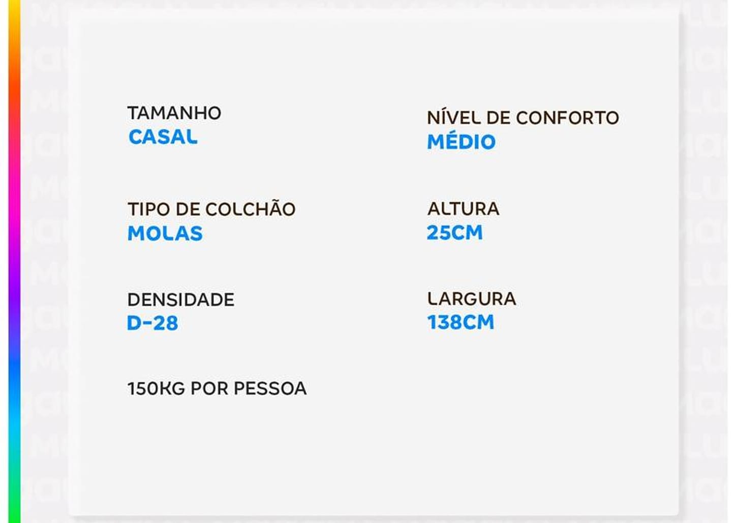 Colchão Casal Zissou de Mola Ensacadas 25x138x188cm Spark by Zissou Equilibrado Z159LP