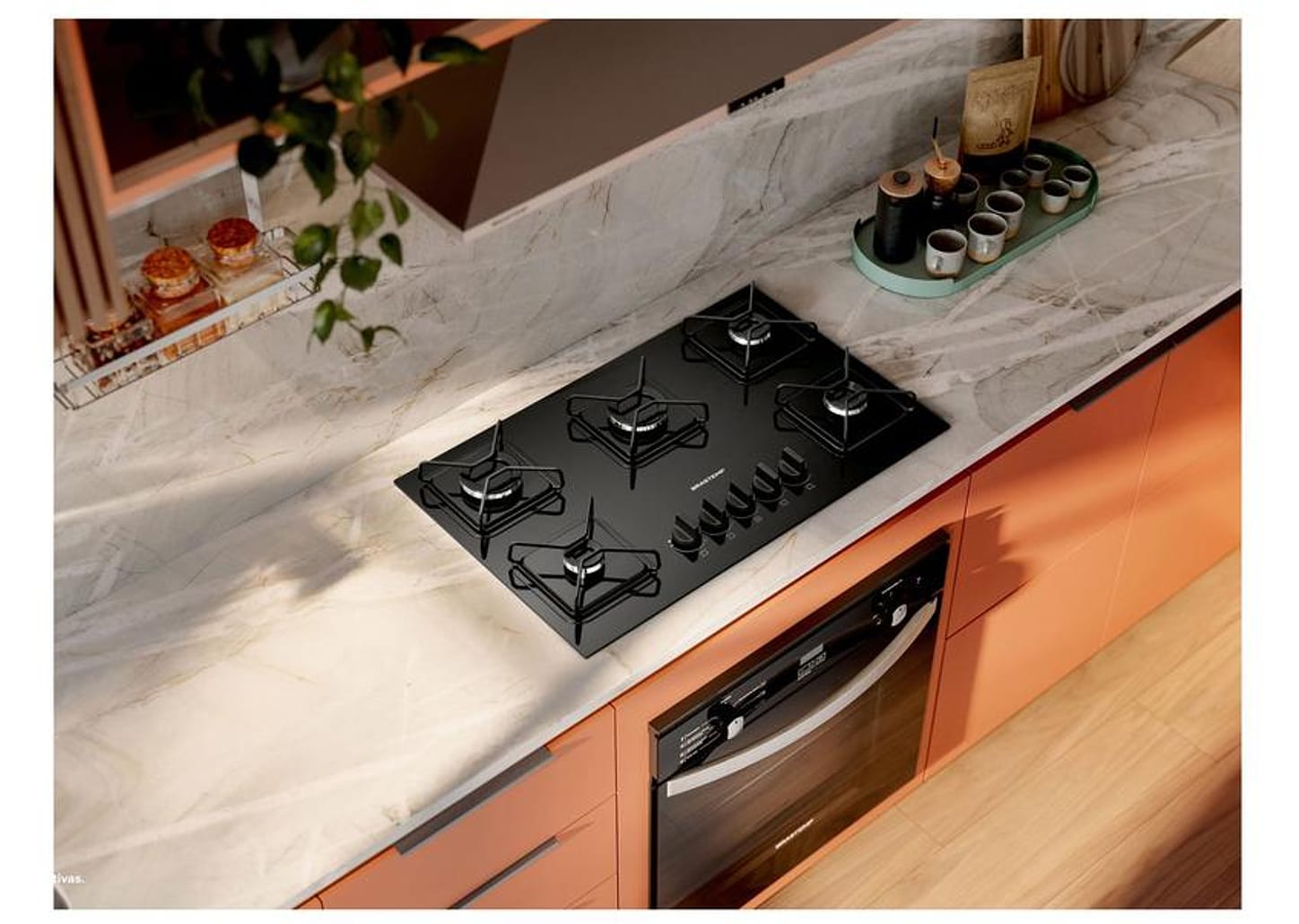 Cooktop 5 Bocas a Gás Brastemp GLP Preto Superautomático BDD75BE