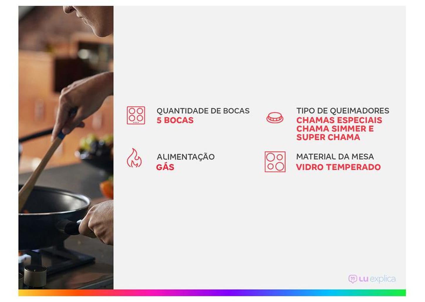 Cooktop 5 Bocas a Gás Brastemp GLP Preto Superautomático BDS75AE