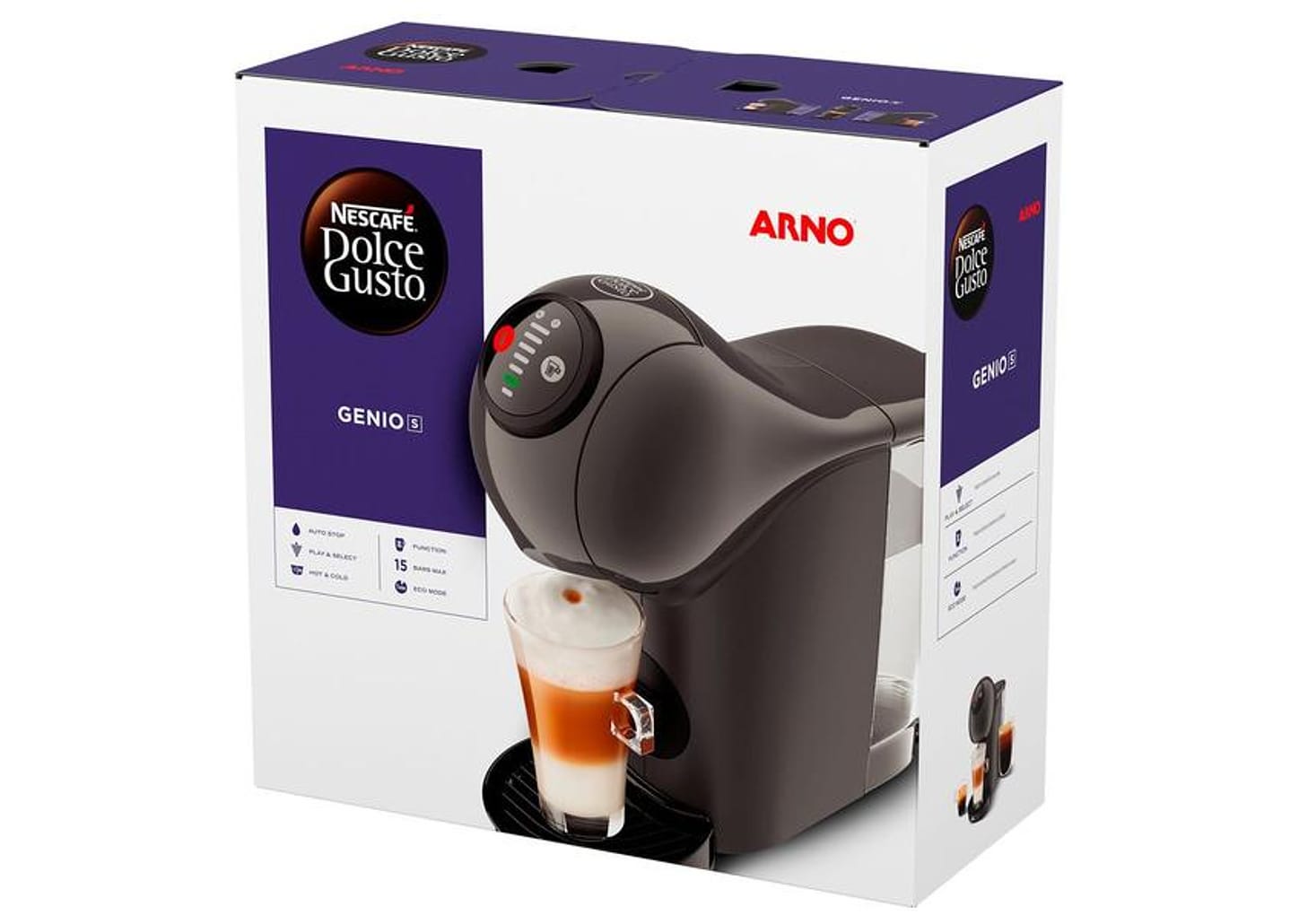 Cafeteira Elétrica Arno Nescafé Dolce Gusto Genio S Basic DGS5 Grafite 1510002356