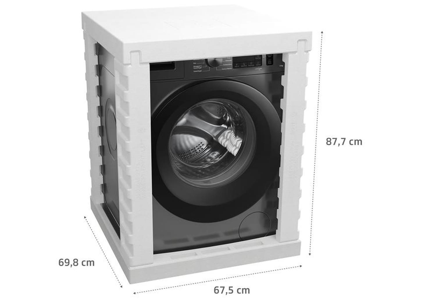 Lavadora de Roupas Brastemp 11kg Aço Inox 15 Programas de Lavagem Titanium