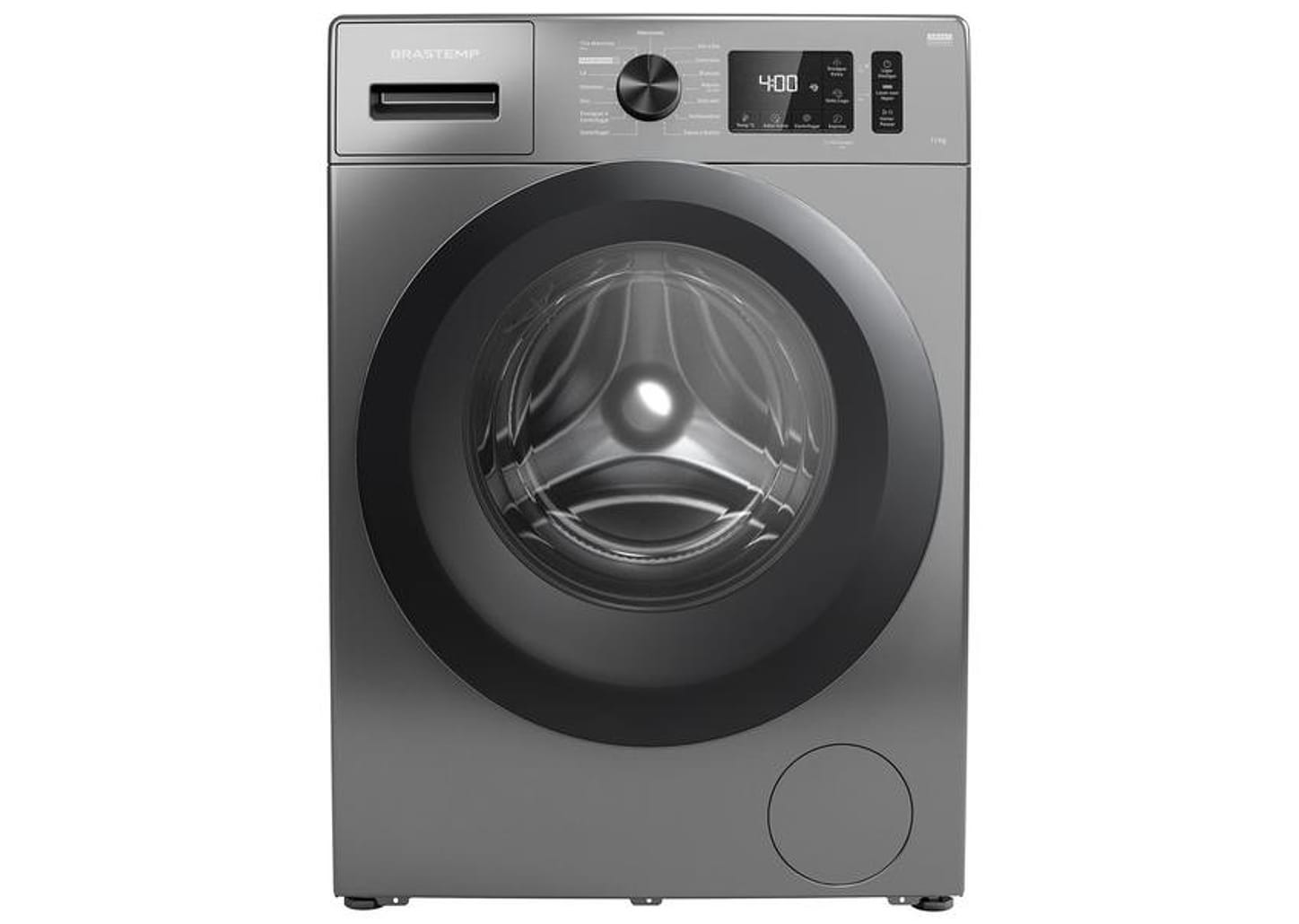 Lavadora de Roupas Brastemp 11kg Aço Inox 15 Programas de Lavagem Titanium
