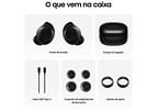 Fone de Ouvido Bluetooth Samsung Buds Core com Microfone Cancelameto de Ruído Esportivo Intra-auricular True Wireless Preto