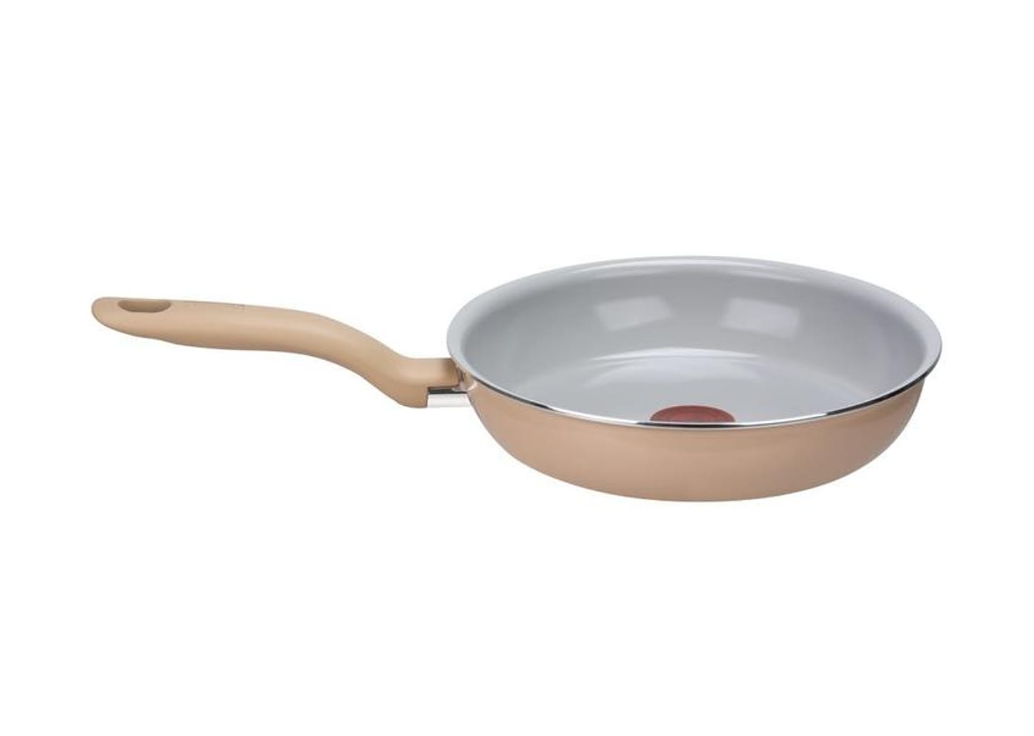 Jogo de Panelas Rochedo de Alumínio Vanilla Fundo Triplo 5 Peças Ceramic Light Sand