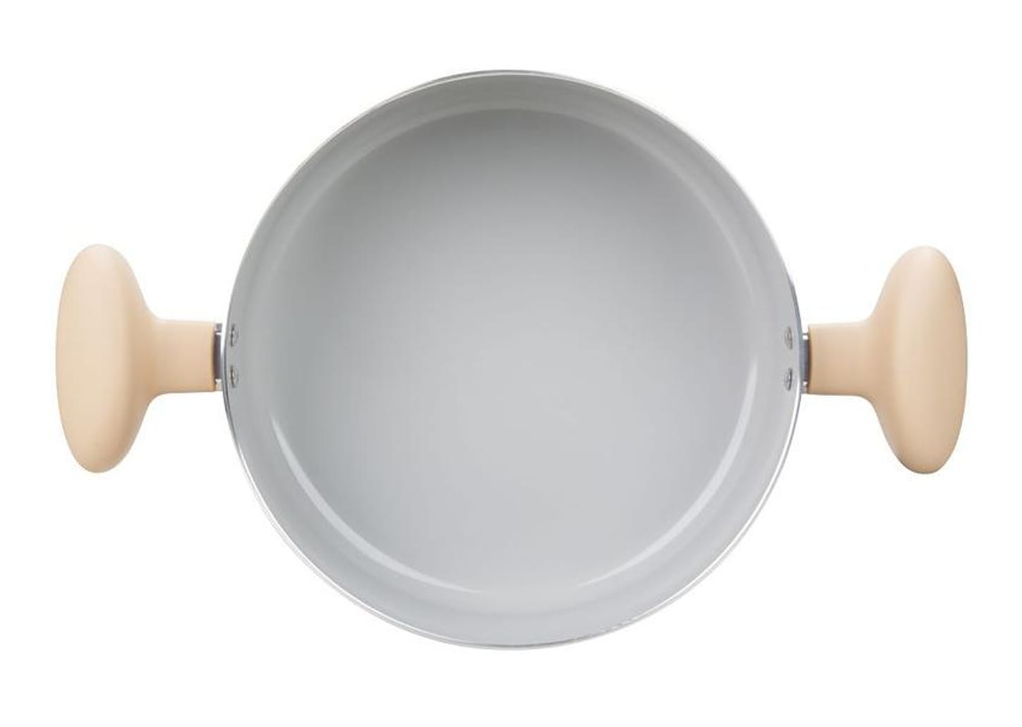 Jogo de Panelas Rochedo de Alumínio Vanilla Fundo Triplo 5 Peças Ceramic Light Sand