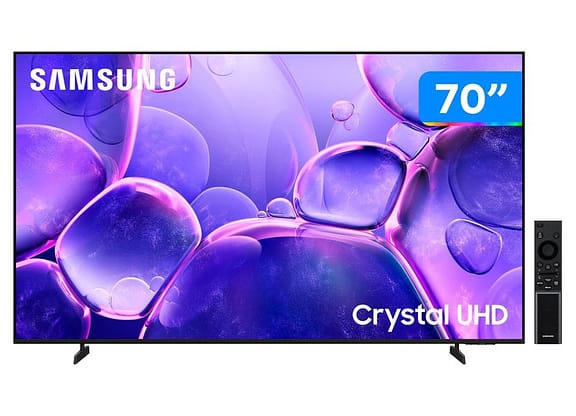 Smart TV 70" Samsung UHD 4K Crystal U8500F UN70U8500FGXZD Tizen 2025