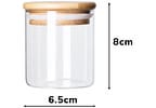 Jogo de Potes de Vidro Brinox Redondo 180ml Ekko Lock & Stock 6 Peças