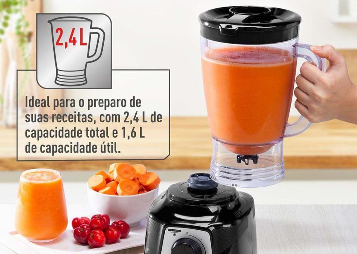 Liquidificador Arno Power Mix Essential LQ19 3 Velocidades 700W Preto 2720018420