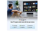 Smart TV 75" TCL 4K UHD LED HVA Google TV 75P6K 2025