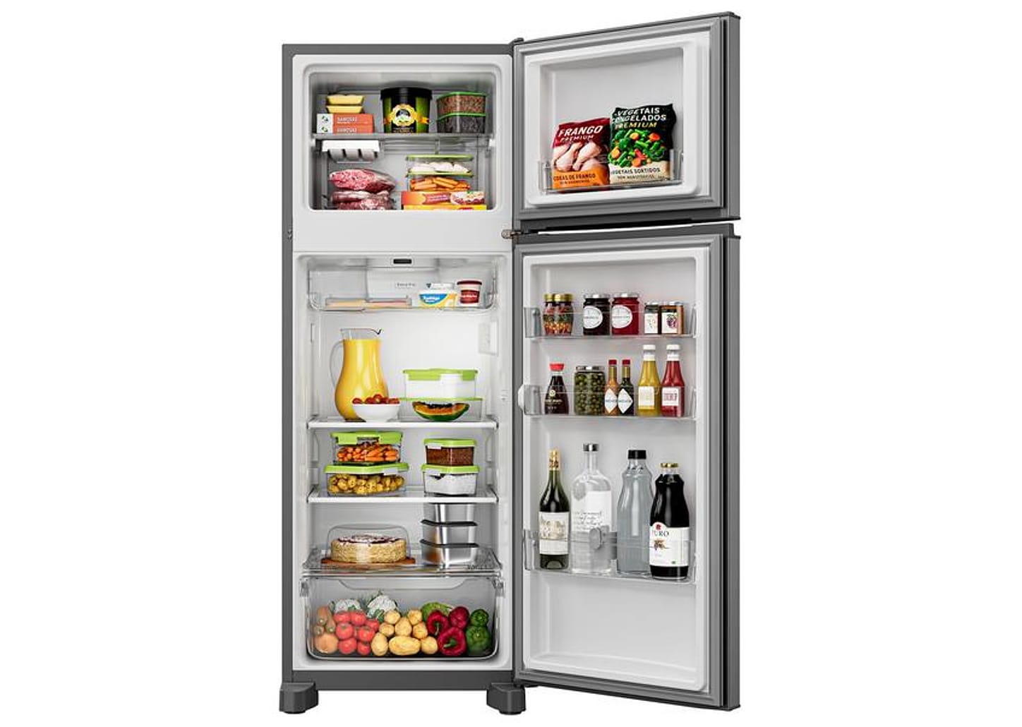 Geladeira/Refrigerador Consul Frost Free Duplex Prata 333L CRM40MK