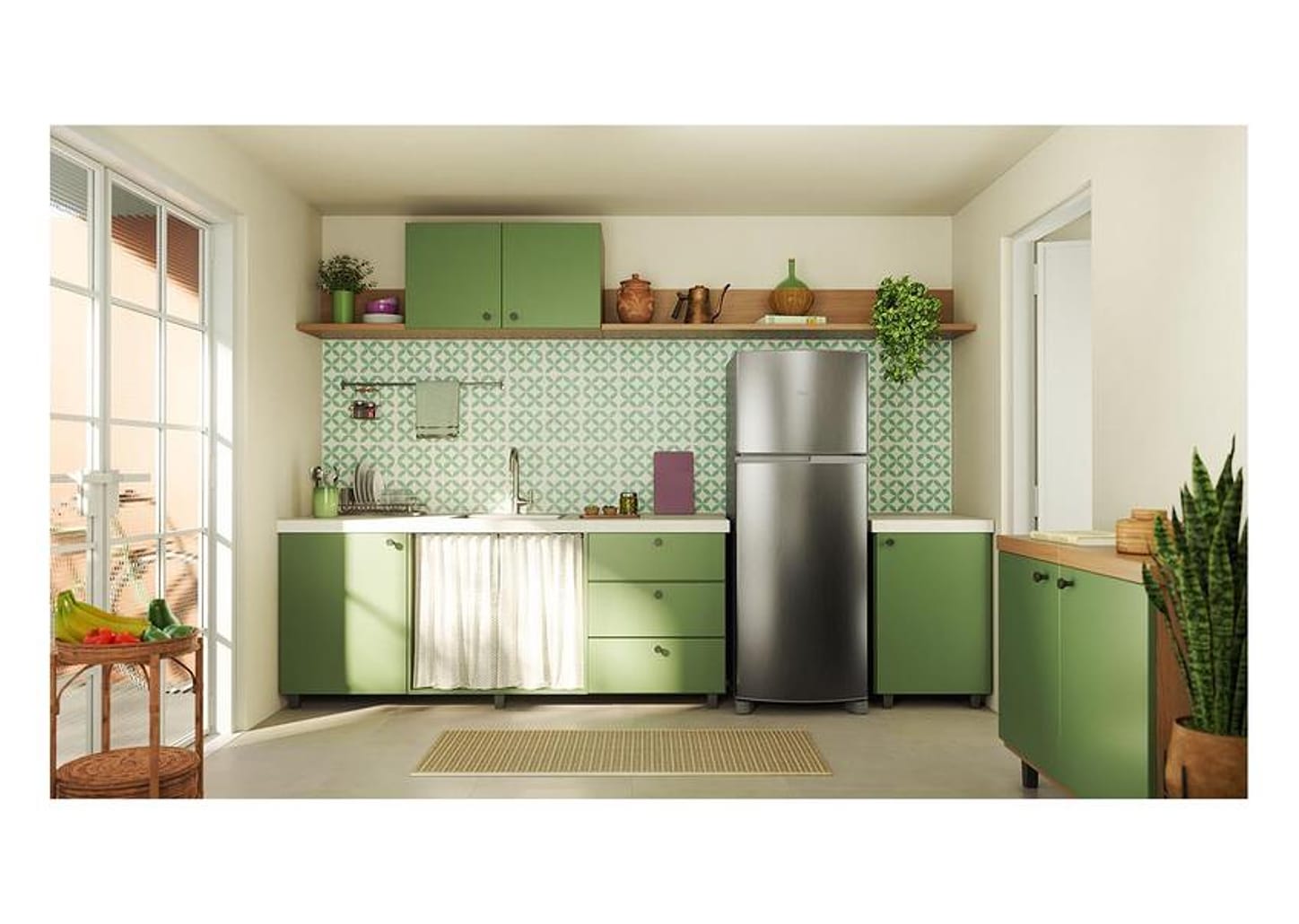 Geladeira/Refrigerador Consul Frost Free Duplex Prata 333L CRM40MK