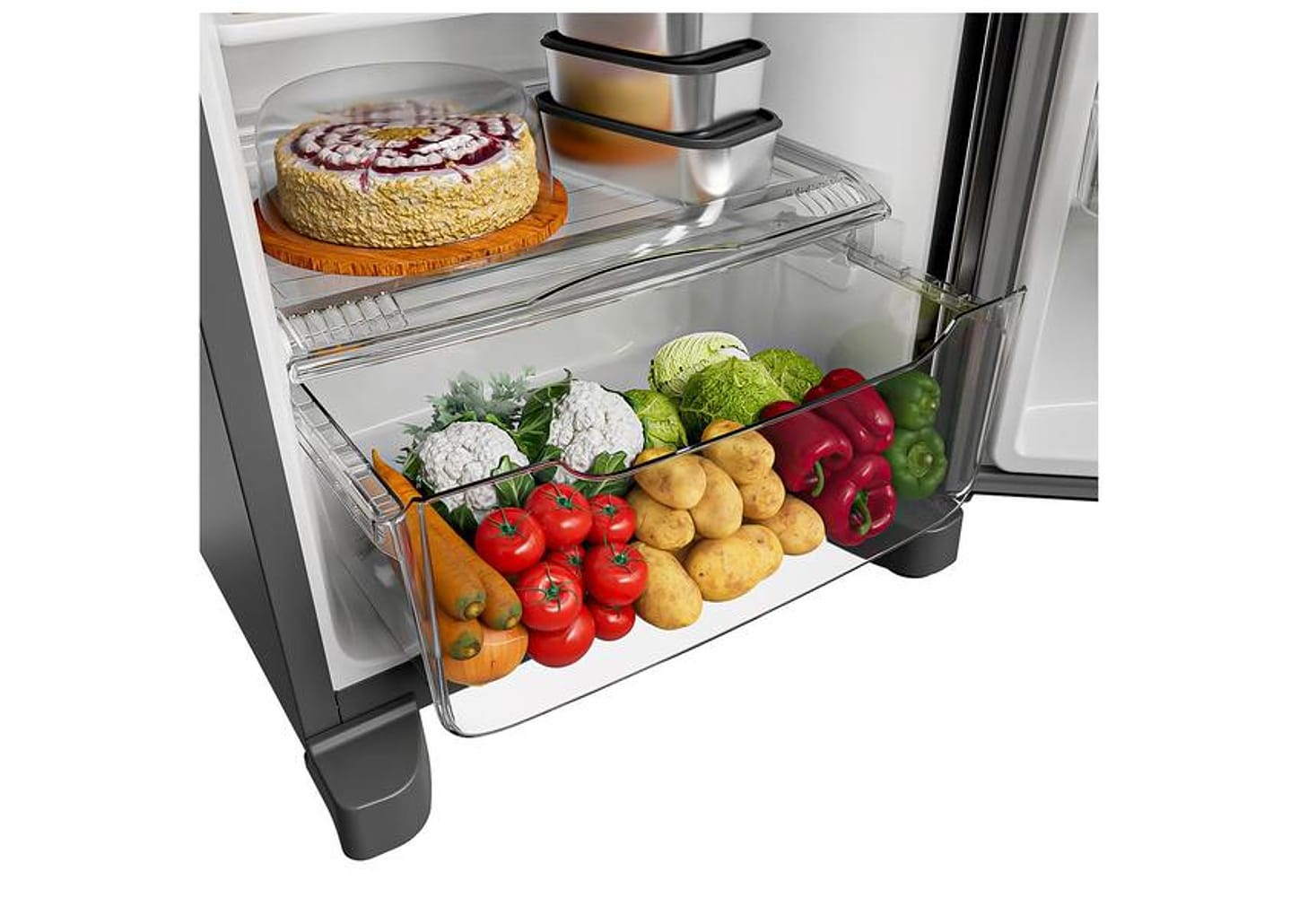 Geladeira/Refrigerador Consul Frost Free Duplex Prata 333L CRM40MK