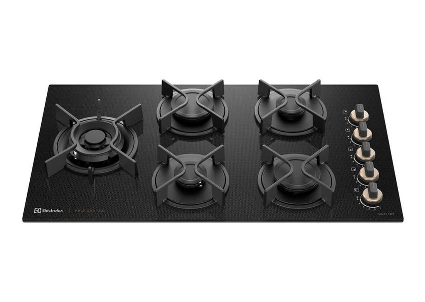Cooktop 5 Bocas a Gás GLP Electrolux Preto Acendimento Automátic Pro Series KE5PS