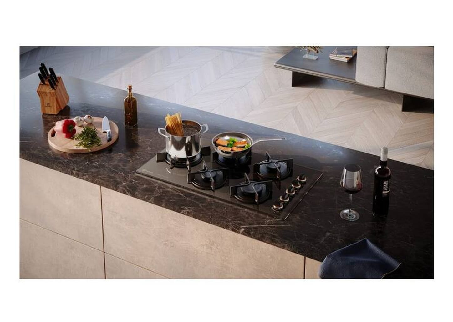 Cooktop 5 Bocas a Gás GLP Electrolux Preto Acendimento Automátic Pro Series KE5PS