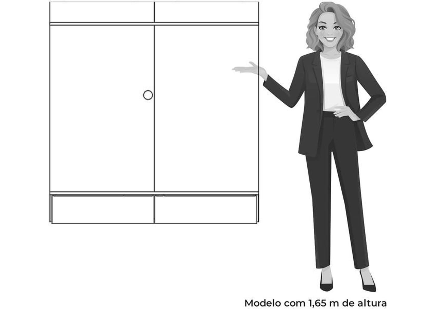 Painel para TV até 42" Móveis Albatroz Wave