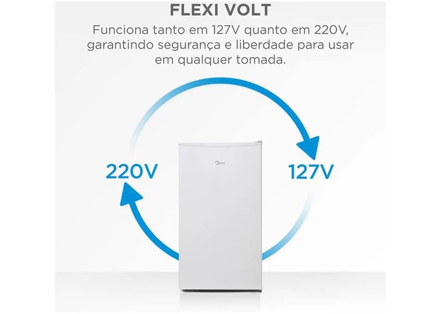 Frigobar Midea 93L Branco Inverter MDRD142FGD013