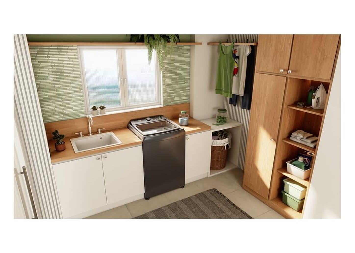 Lavadora de Roupas Consul 15kg 12 Programas de Lavagem Cinza Chumbo CWN15A9ANA