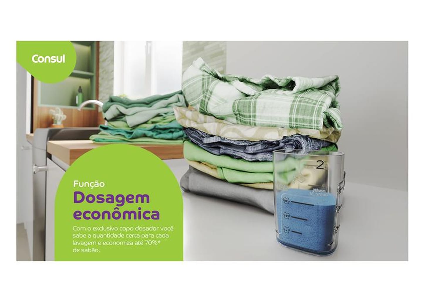 Lavadora de Roupas Consul 15kg 12 Programas de Lavagem Cinza Chumbo CWN15A9ANA