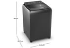 Lavadora de Roupas Consul 15kg 12 Programas de Lavagem Cinza Chumbo CWN15A9ANA