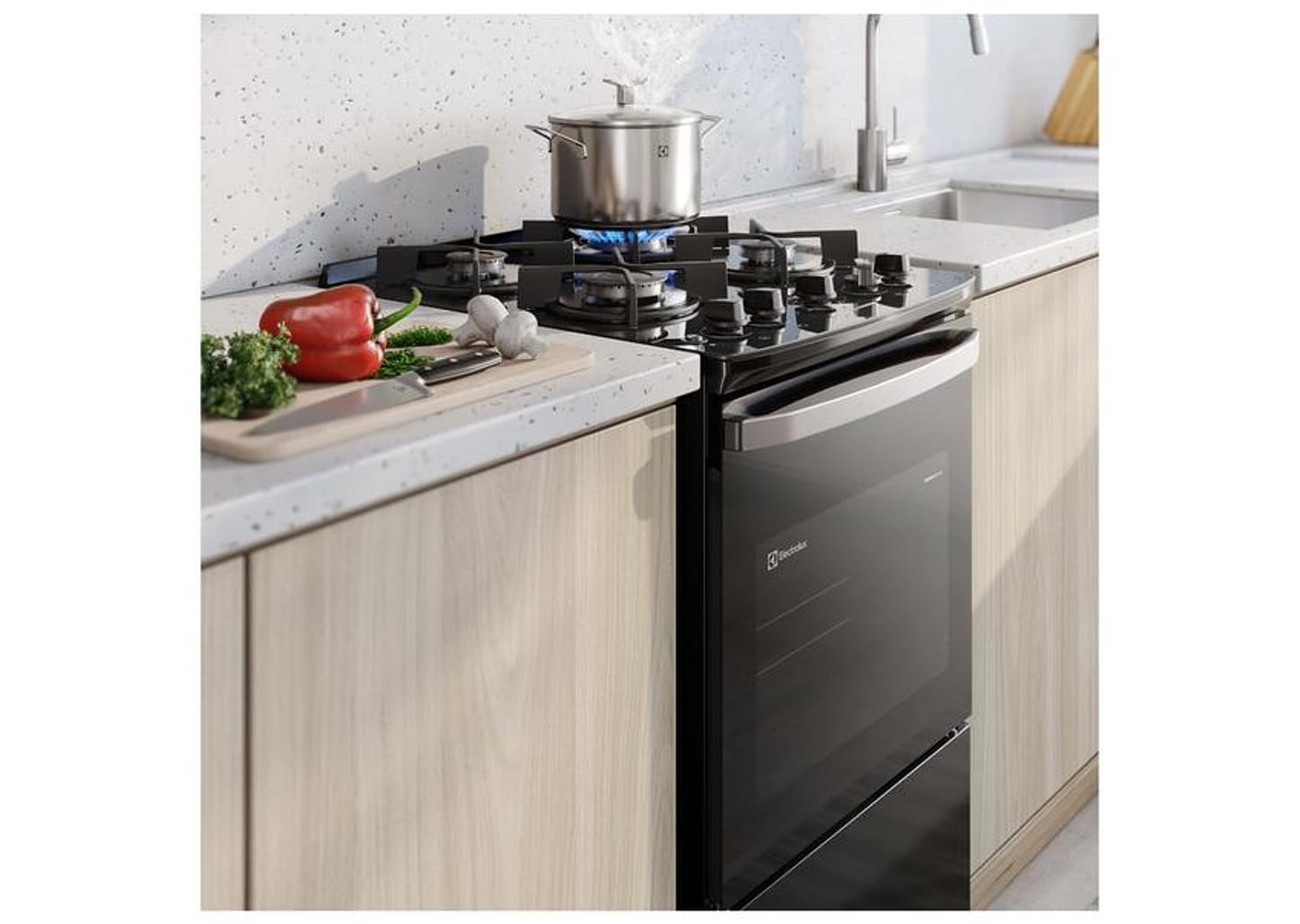 Fogão 4 Bocas Electrolux Preto