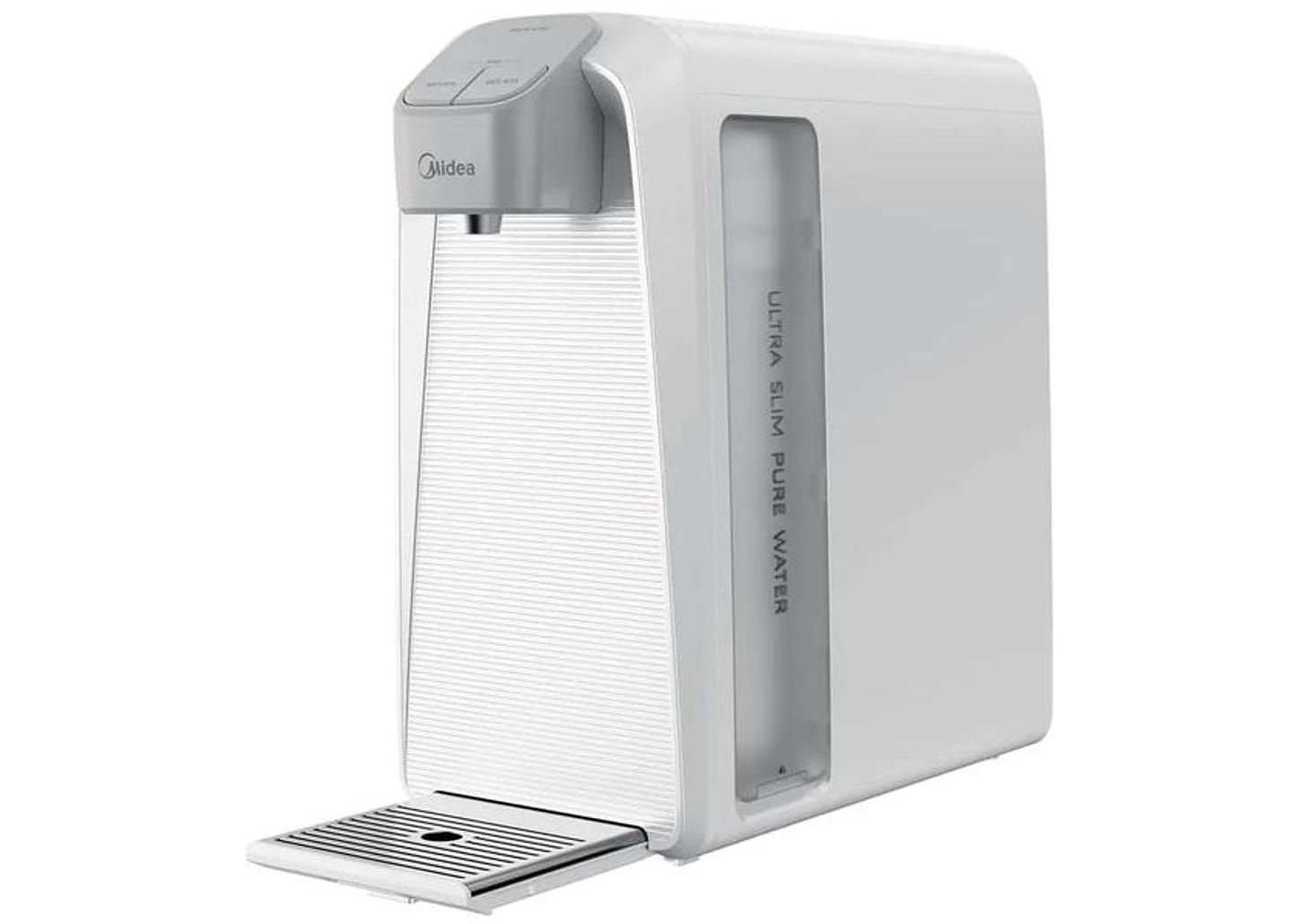 Purificador de Água Midea de Mesa e Parede Elétrico Branco Slim Pure JDD2580TW Água Gelada e Natural