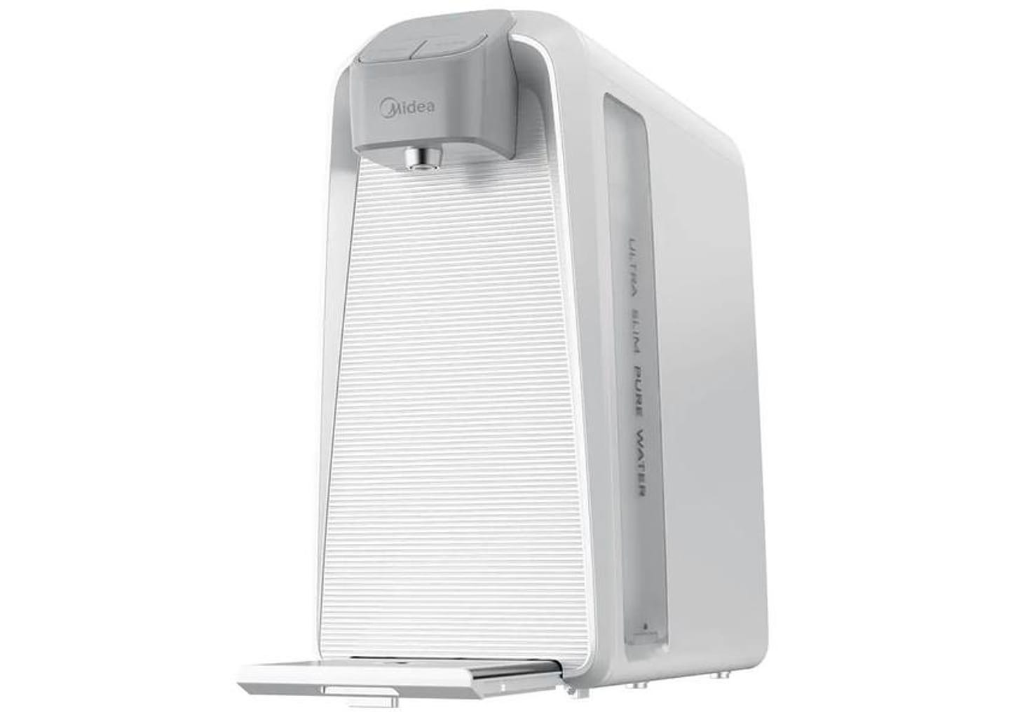 Purificador de Água Midea de Mesa e Parede Elétrico Branco Slim Pure JDD2580TW Água Gelada e Natural