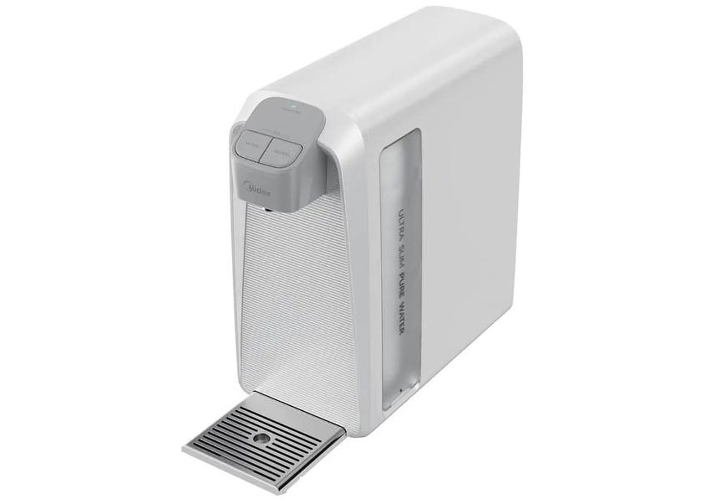 Purificador de Água Midea de Mesa e Parede Elétrico Branco Slim Pure JDD2580TW Água Gelada e Natural